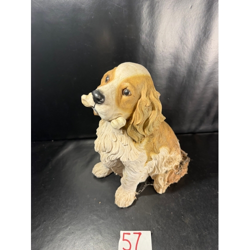 57 - Collection of decorative spaniel dog ornaments