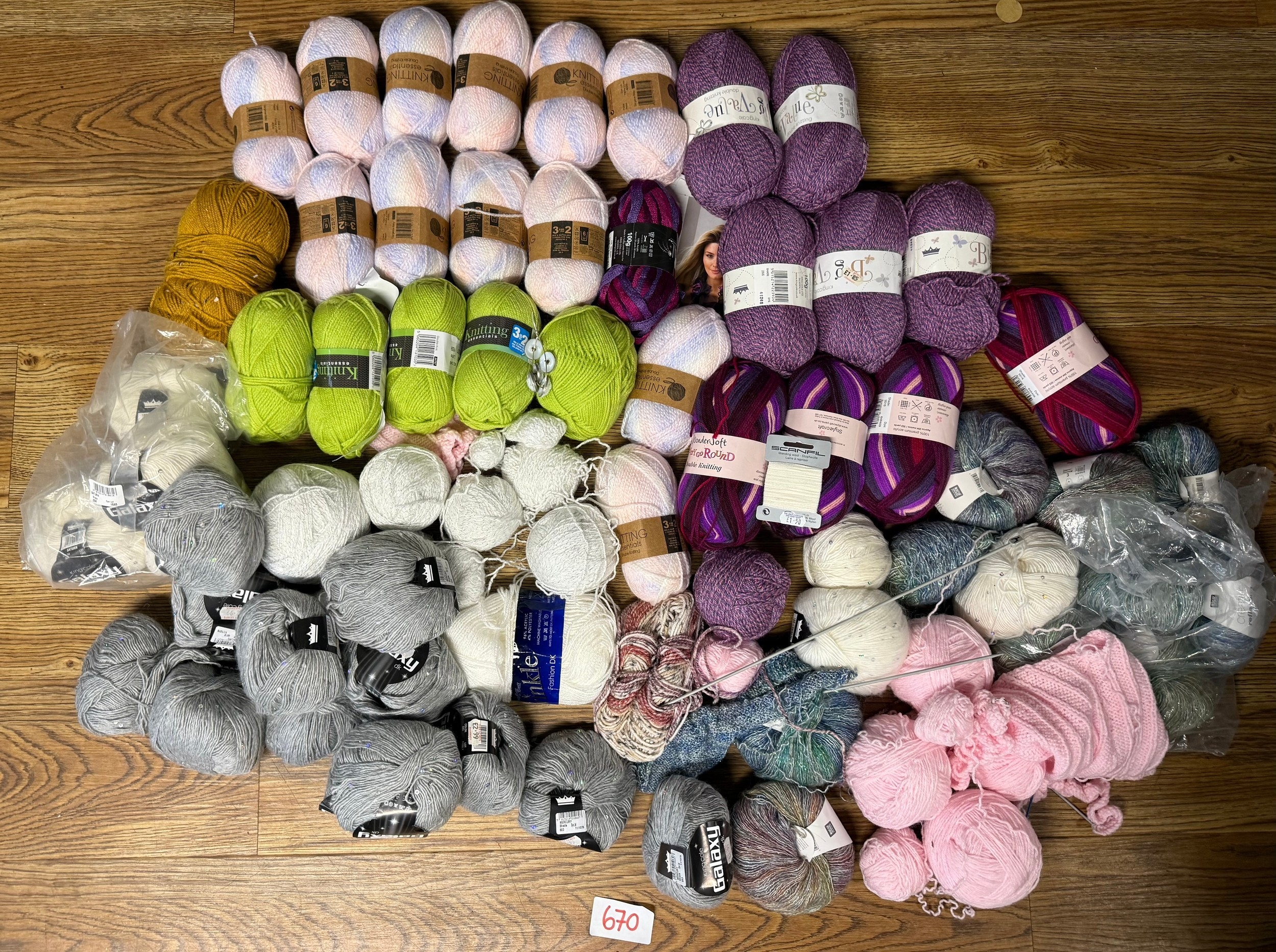 Large selection of wool