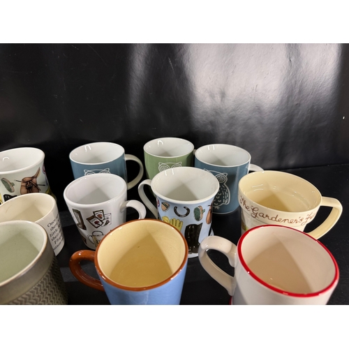 77 - Collection of assorted mugs