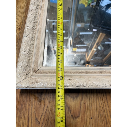 85 - Decorative framed wall mirror