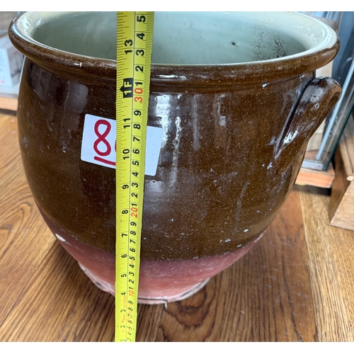 86 - Two-tone glazed planter