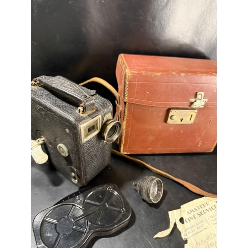 9 - Vintage 1930s Monocamera Cine Camera with case and documents - untested
