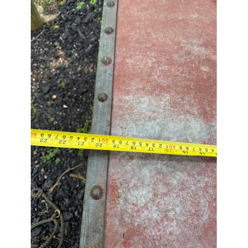 98 - Vintage riveted trough/water tank