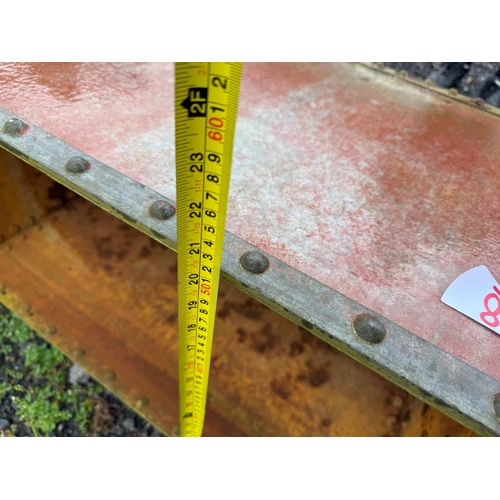 98 - Vintage riveted trough/water tank
