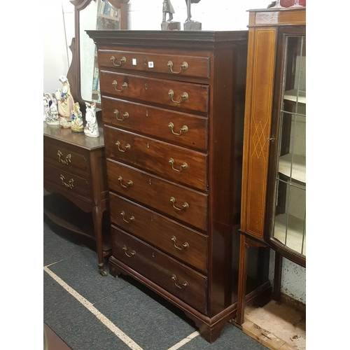 189 - MAHOGANY CHEST OF 7 DRAWERS