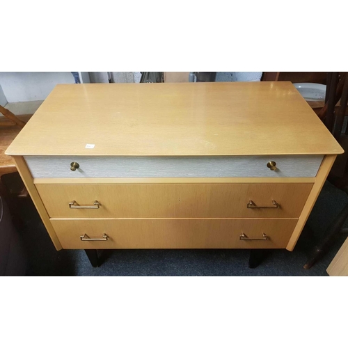 302 - RETRO DRESSING TABLE & MATCHING CHEST OF DRAWERS