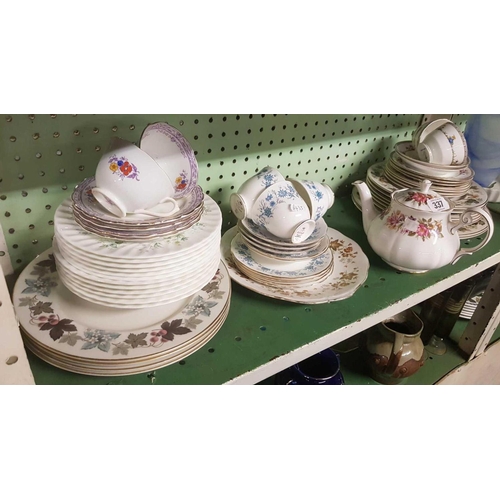 337 - COLCLOUGH CHINAWARE & OTHER CHINAWARE