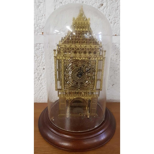 404 - GLASS DOME NOVELTY BIG BEN CLOCK