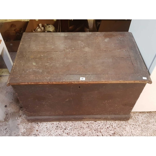 94 - VINTAGE OAK & MAHOGANY SHIPS CARPENTERS TOOL CHEST WITH MULTI DRAWERS CONTAINING VARIOUS TOOLS, WITH... 