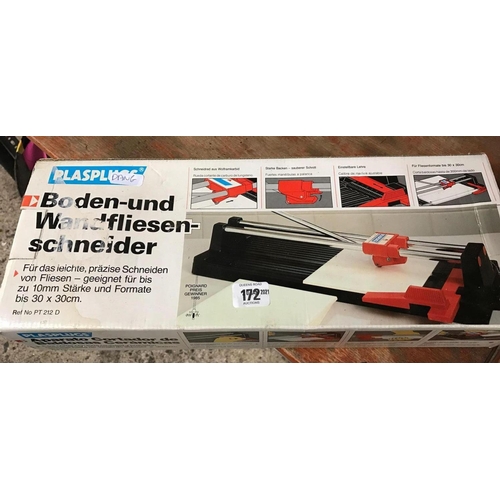 172 - PLASPLUGS TILE CUTTER IN BOX