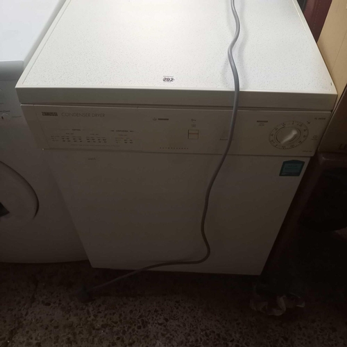 202 - ZANUSSI CONDENSER DRYER MODEL TL482W