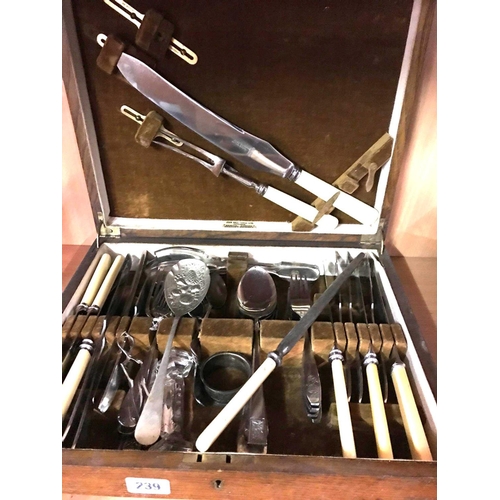 239 - PART SET OF CUTLERY WITH OTHER ITEMS