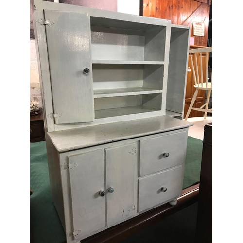 264 - MINIATURE CHILD'S WHITE PAINTED KITCHEN STYLE UNIT