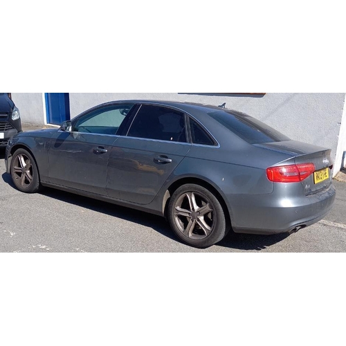 1 - AUDI A4 TECHNIK TDI VEHICLE REG: RK13 VTE - DIESEL COLOUR GREY, MOT 4TH MARCH 2022 MILEAGE :91545