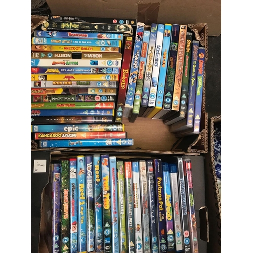 81 - 2 CARTONS OF DVD'S