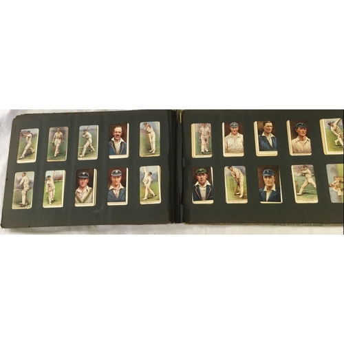 870 - ALBUM OF CIGARETTE CARDS (CRICKETERS, DOGS ETC)