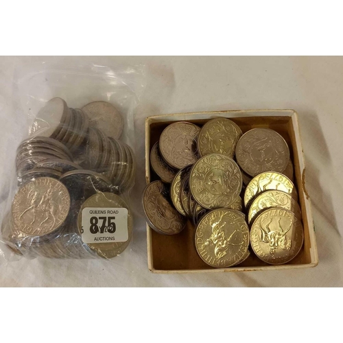 875 - QTY OF CROWNS COINS