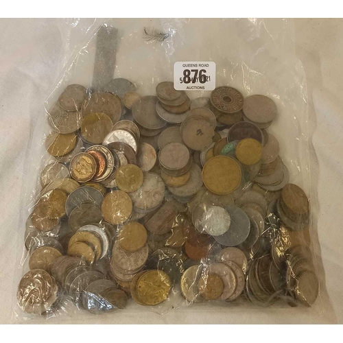 876 - BAG OF MIX COINS