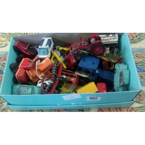 951 - CARTON OF PLAY WORN TOYS