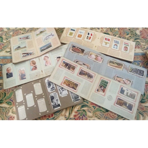 954 - QTY OF JOHN PLAYER & WILLS CIGARETTE CARDS IN ALBUMS