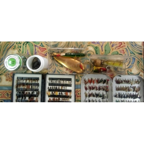 956 - CARTON OF FISHING LURES & HOOKS