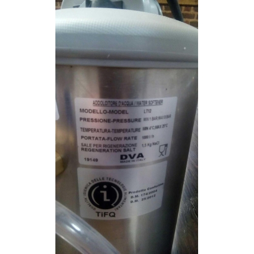 111 - DVA WATER SOFTENER (MODEL LT12) MADE IN ITALY, & CALCIUM TREATMENT UNIT