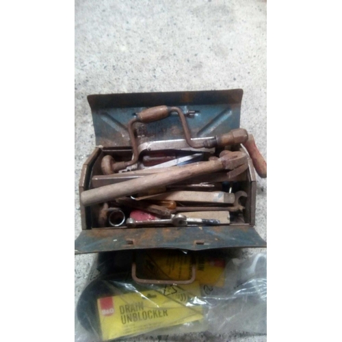 123 - 2 BOXES OF OLD TOOLS