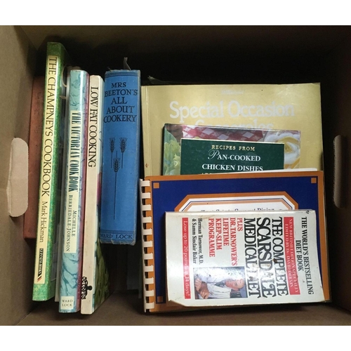 154 - 3 CARTONS OF VARIOUS COOKING & GARDENING BOOKS