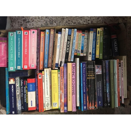 155 - 4 CARTONS OF VARIOUS HARDBACK & PAPER BACK BOOKS