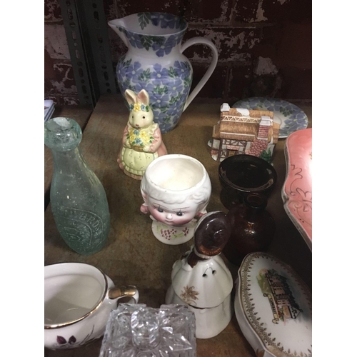 191 - SHELF OF VARIOUS CHINAWARE