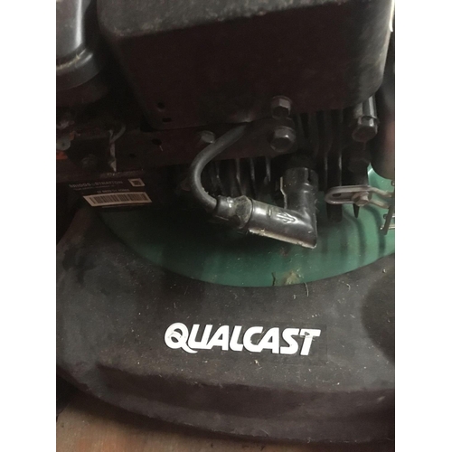 212 - QUALCAST 450 SERIES PETROL DRIVEN LAWN MOWER & GRASS BOX