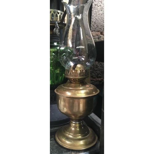 24 - QTY OF GLASS OIL LAMPS A/F