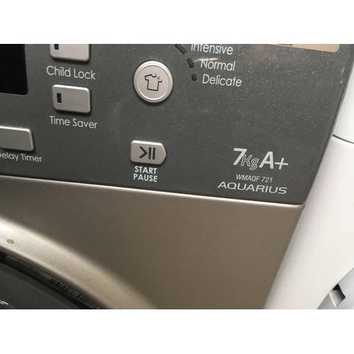 243 - HOTPOINT AQUARIUS WASHING MACHINE - HARDLY USED