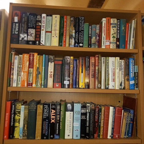 276 - 4 AND HALF SHELVES OF HARDBACK BOOKS