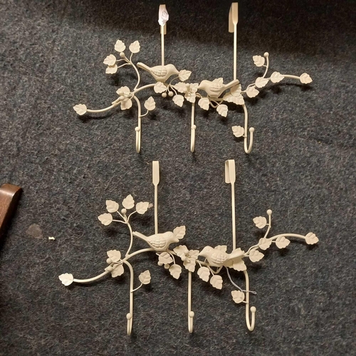 380 - ORNATE COAT HOOKS, KEY RACK & WASTE BIN