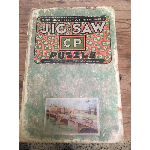 45 - 4 BOXES OF VICTORY ARTISTIC WOODEN JIGSAW PUZZLES & 3 OTHERS