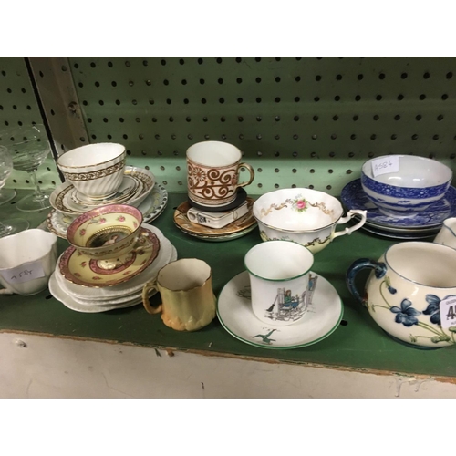 451 - SHELF OF VARIOUS TEA WARE ETC