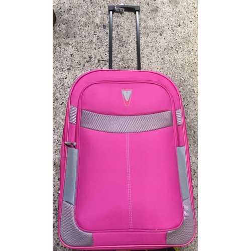 47 - PINK CHICANE WHEELED TRAVEL BAG