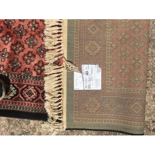 483 - RED/BLACK RUG