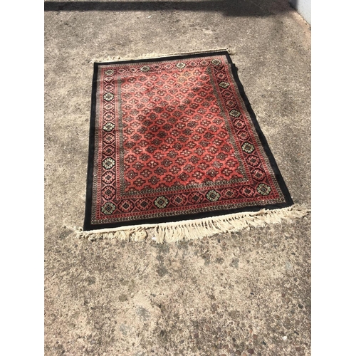 483 - RED/BLACK RUG