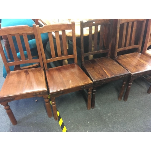 502 - 4 MAHOGANY DINING CHAIRS