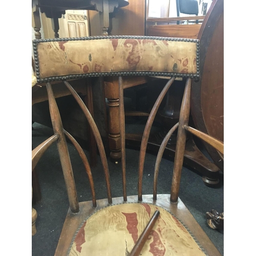 505 - ANTIQUE STICK BACK CARVER CHAIR A/F