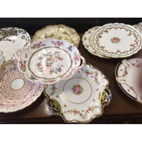 587 - COLLECTION OF 16 HAND PAINTED & OTHER DECORATIVE PLATES