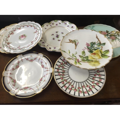 587 - COLLECTION OF 16 HAND PAINTED & OTHER DECORATIVE PLATES