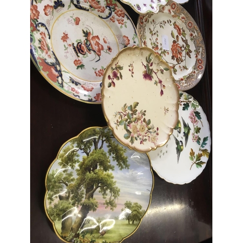 590 - COLLECTION OF 17 HAND PAINTED & OTHER DECORATIVE PLATES