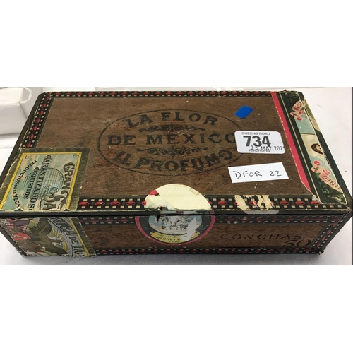 734 - CARTON OF OLD FOREIGN COINAGE