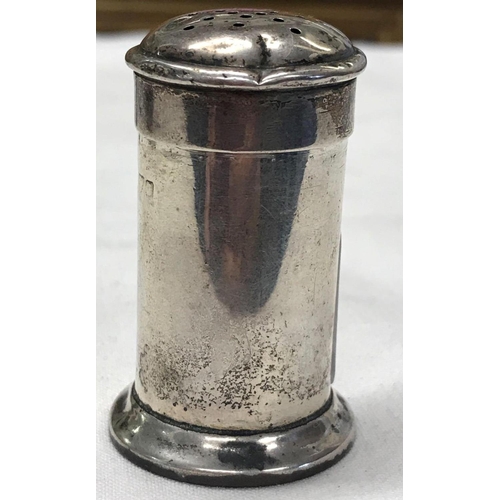 741 - A SILVER PEPPER CASTER