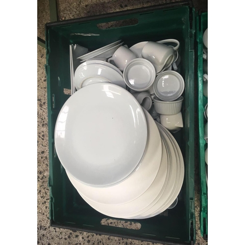 81 - 2 CARTONS OF WHITE COMMERCIAL DINNERWARE