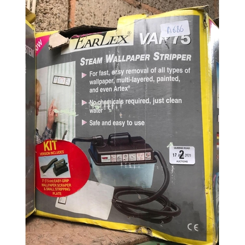 2 - CORDLESS PAINTING SYSTEM, STEAM WALL PAPER STRIPPER & SUPER SPRAYER 120 - ALL BY EARLEX (NO LEAD)
