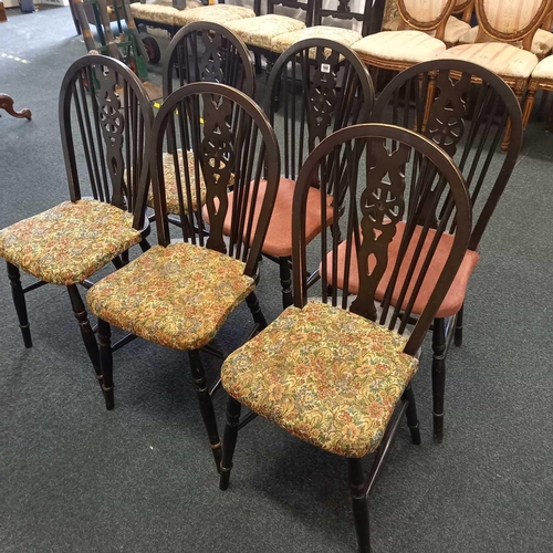 988 - 6 WHEELBACK DINING CHAIRS